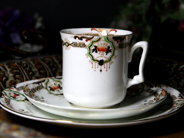 Sutherland China Teacup Trio, Tea Cup, Saucer and Side Plate, ART, Made in England -J - The Vintage TeacupTeacups