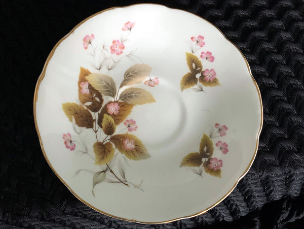 Sutherland Floral Orphan Saucer, Made in England. No Teacup Plate Only -A - The Vintage TeacupSaucer
