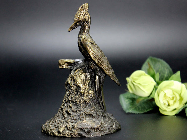 Wally Shoop, Bronze Casted Bird Sculpture, Christmas Bell 14238 - The Vintage TeacupAntique & Vintage
