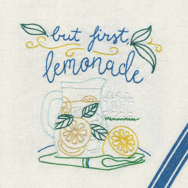 When Life Gives You lemons, Transfer Pattern, Hot Iron Transfers, Aunt Martha's 4040, New Transfers, Lemon Images to Embroider - The Vintage Teacup