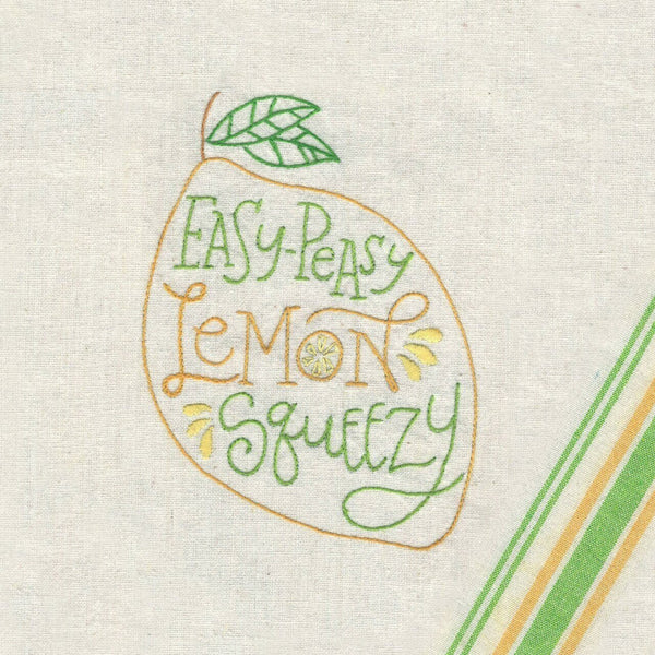 When Life Gives You lemons, Transfer Pattern, Hot Iron Transfers, Aunt Martha's 4040, New Transfers, Lemon Images to Embroider - The Vintage Teacup